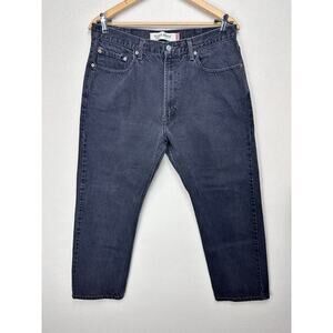 Levi’s 505 38-30 Jeans Actual Size 36-28.5 Straight Leg Black